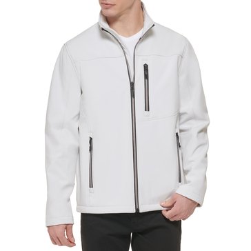 Guess Men's Soft Shell Zip Thru Collar Jacket