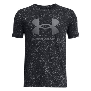 Under Armour Big Boys' Sportstyle Logo Print Short Sleeve Tee