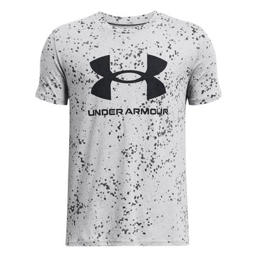 Under Armour Big Boys' Sportstyle Logo Print Short Sleeve Tee