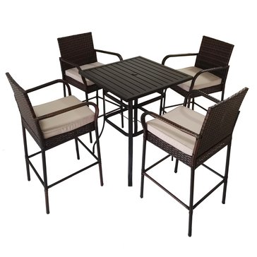 Harbor Home Sandbar 5-Piece Counter Height Set