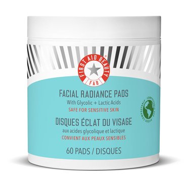 First Aid Beauty Facial Radiance Compostable Pads, 60-Count
