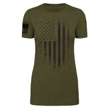 Til Vahalla Project Women's Distressed Flag Tee