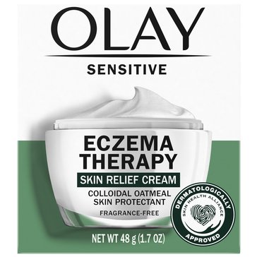 Olay Sensitive Eczema Fragrance Free With Colloidal Oatmeal Therapy Face Moisturizer Skin Cream