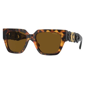 Versace Women's 0VE4409 Square Polarized Sunglasses