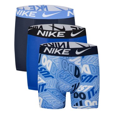 Nike Boys' Printed Essential Micro 3-Pack Boxer Briefs