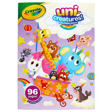 Crayola Uni-Creatures Coloring Book, 96pg