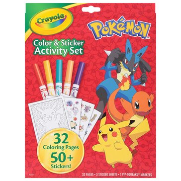Crayola Pokemon Color and Sticker Activity Set