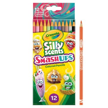 Crayola Silly Scents Smash Ups Colored Pencils, 12-Count