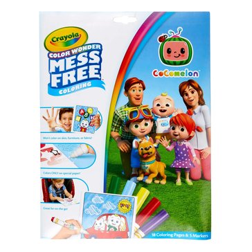 Crayola Color Wonder Coloring Pad and Markers, Cocomelon