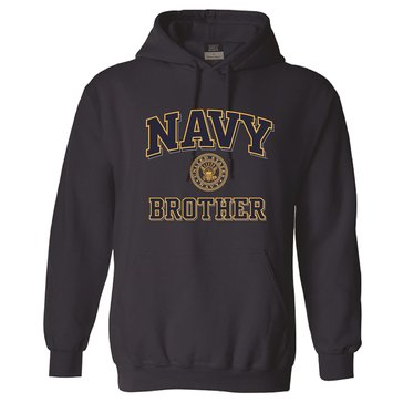 Navy Pride Mens Navy Brother Fleece Hoodie