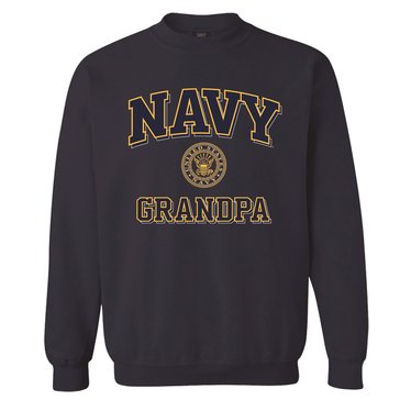 Navy Pride Adult Navy Grandpa Fleece Crew