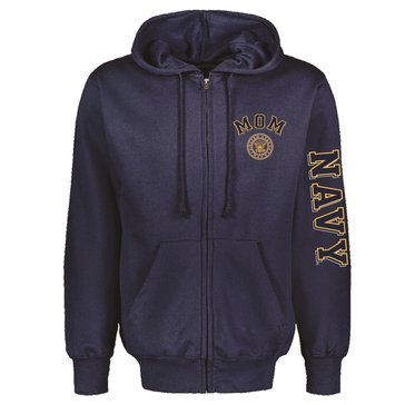 Navy Pride Women's USN Mom Fleece Full-Zip Hoodie
