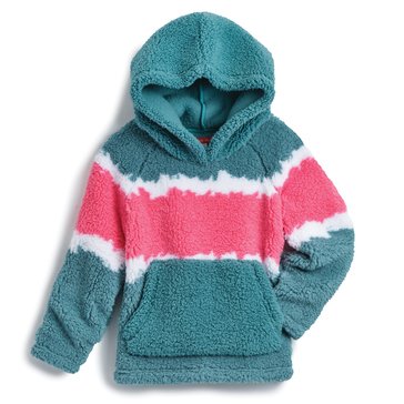 Liberty & Valor Toddler Girls' Stripe Sherpa Hoodie