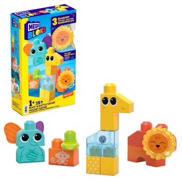 MEGA BLOKS Rock N Rattle Safari Building Set