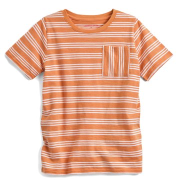 Liberty & Valor Big Boys Short Sleeve Striped Pocket Tee