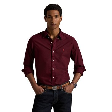 Polo Ralph Lauren Mens Long Sleeve Oxford Classic Shirt