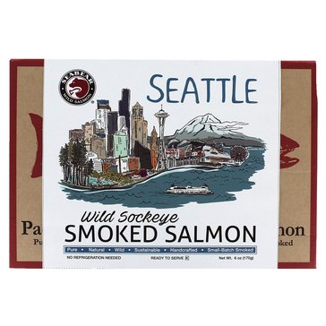 Seattle Skyline Smoked Wild Sockeye Salmon, 6oz