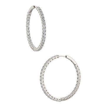Nadri Perfect Cubic Zirconia Hoop Earrings
