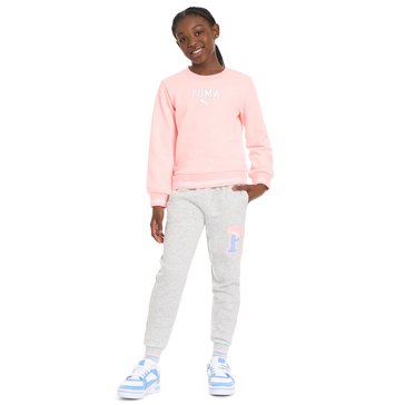 Puma Big Girls Academy Fleece Crew