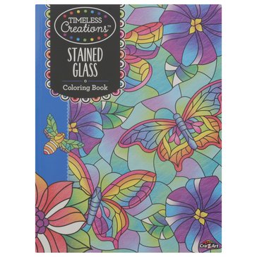 Cra-Z Art Timeless Creations Stain Glass Bird Coloring Book, 64-Pages