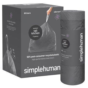 simplehuman 13 Gallon Odorsorb Tall Kitchen Bag