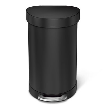 simplehuman 45L Semi-Round SS Step Can, J Liner