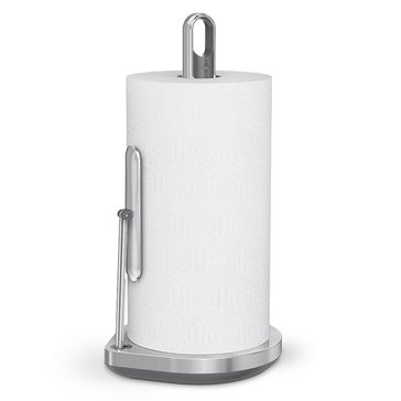 simplehuman Stainless Steel Paper Towel Holder with Pump