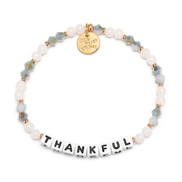 Little Words Project Thankful Beaded Stretch Bracelet