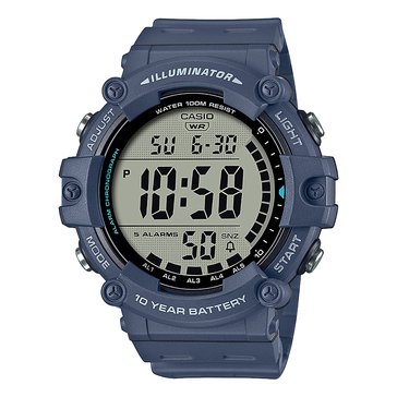 Casio Mens Large LCD HD Digital Resin Watch