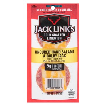Jack Link's Beef Pork Hard Salami & Colby Jack Cheese, 1.5 oz