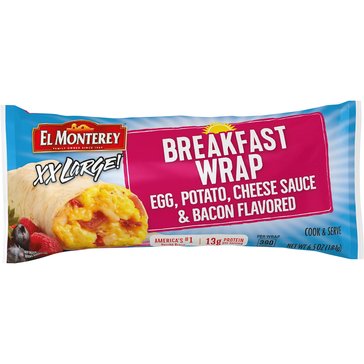 El Monterey Egg, Potatoes, Bacon, & Cheese XXL Wrap, 6.5oz