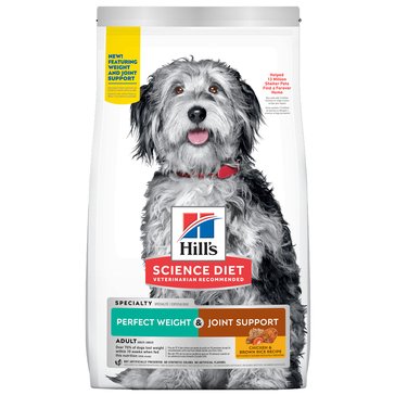Hills Science Diet Adult Perfect Weight And Joint Support Chicken Recipe Dry Dog Food