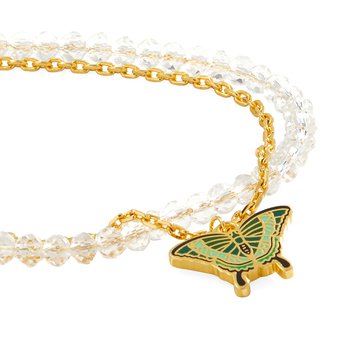 Alex and Ani Emerald Swallowtail Butterfly Adjustable Bracelet