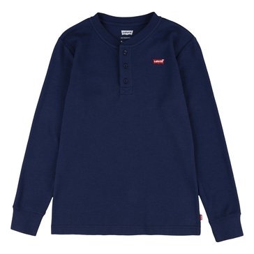 Levi's Big Boys Thermal Long Sleeve Henley Shirt