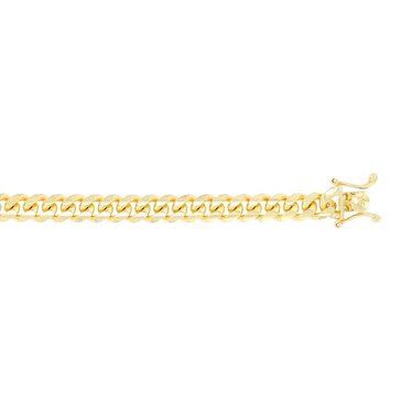 Miami Cuban Chain Bracelet with Box Lock, 6.20mm