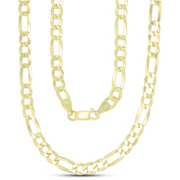 Figaro Diamond Cut Chain Necklace, 5.60mm