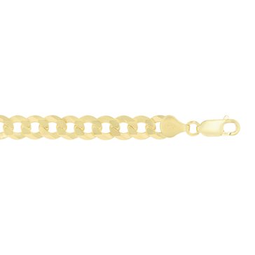 Curb Diamond Cut Pave Chain Bracelet, 7.6mm