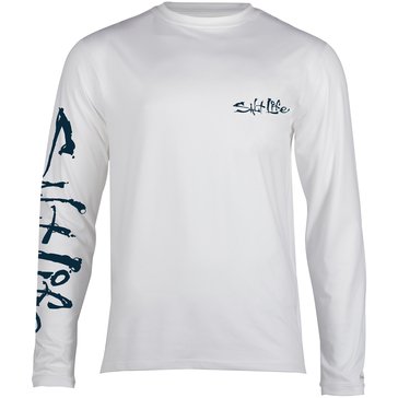 Salt Life Men's Performance Hook Line Sinker Salute Long Sleeve Hit Tee