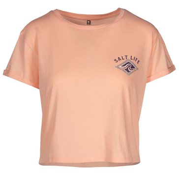 Salt Life Women's Ride The Tide Cropped Tee