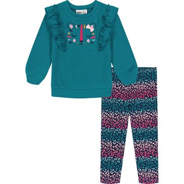 Kids' Headquarters Little Girls' 2-Piece Cat Sets