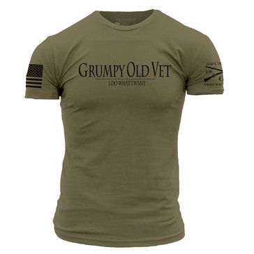 Grunt Style Men's Short Sleeve Grumpy Old Vet Shirt 