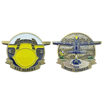 Vanguard Navy Pride Blue Angels Fat Albert Coin