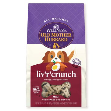 Old Mother Hubbard Classic LivRCrunch Natural Mini Oven Baked Biscuits Dog Treats