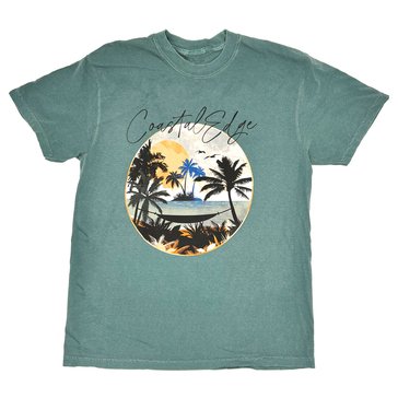 Coastal Edge Men's Watercolor Coastal Tee