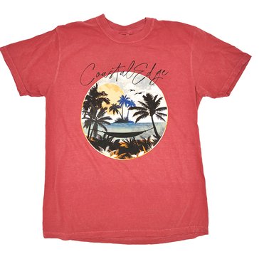 Coastal Edge Men's Watercolor Coastal Tee