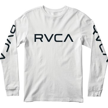 RVCA Big Boys' Big Logo Long Sleeve Tee