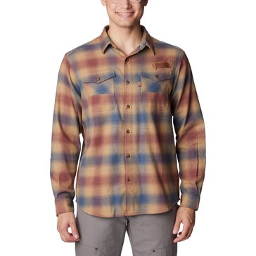 Columbia Men's PHG Roughtail Stretch Flannel Long Sleeve Plaid Shirt
