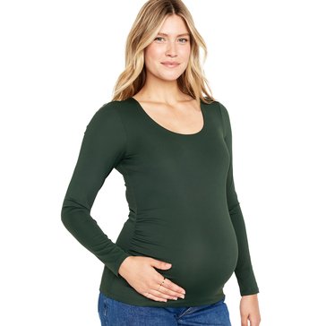 Old Navy Maternity Long Sleeve Scoop Neck Modern Tee