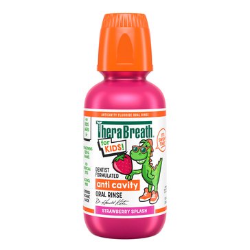 Therabreath Kids Strawberry Anticavity Oral Rinse,