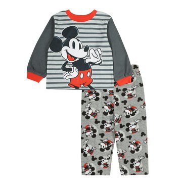 Disney Baby Boys' Mickey Microfleece 2-Piece Pajamas